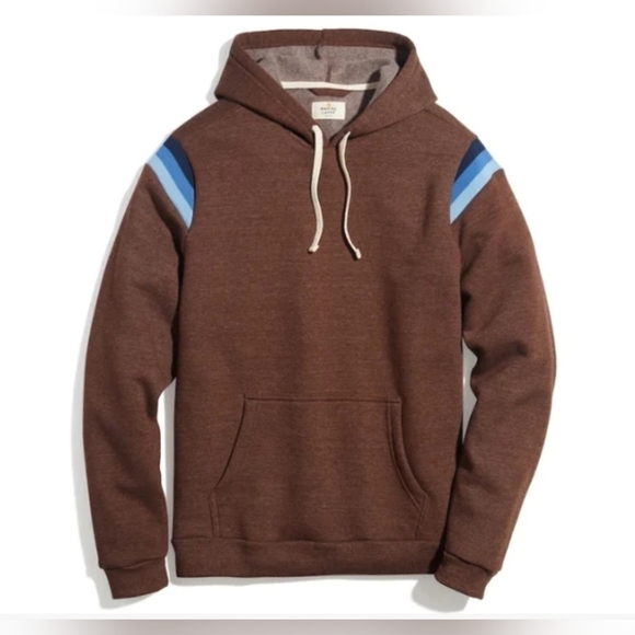MARINE layer Banks Pullover Hoodie - Chocolate Brown - Picture 4 of 12